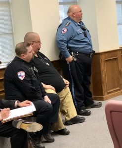 Constables Barnes, Peterson and Hannah.